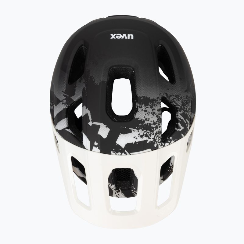 Casco da bici per bambini UVEX React Jr white/black matt 6