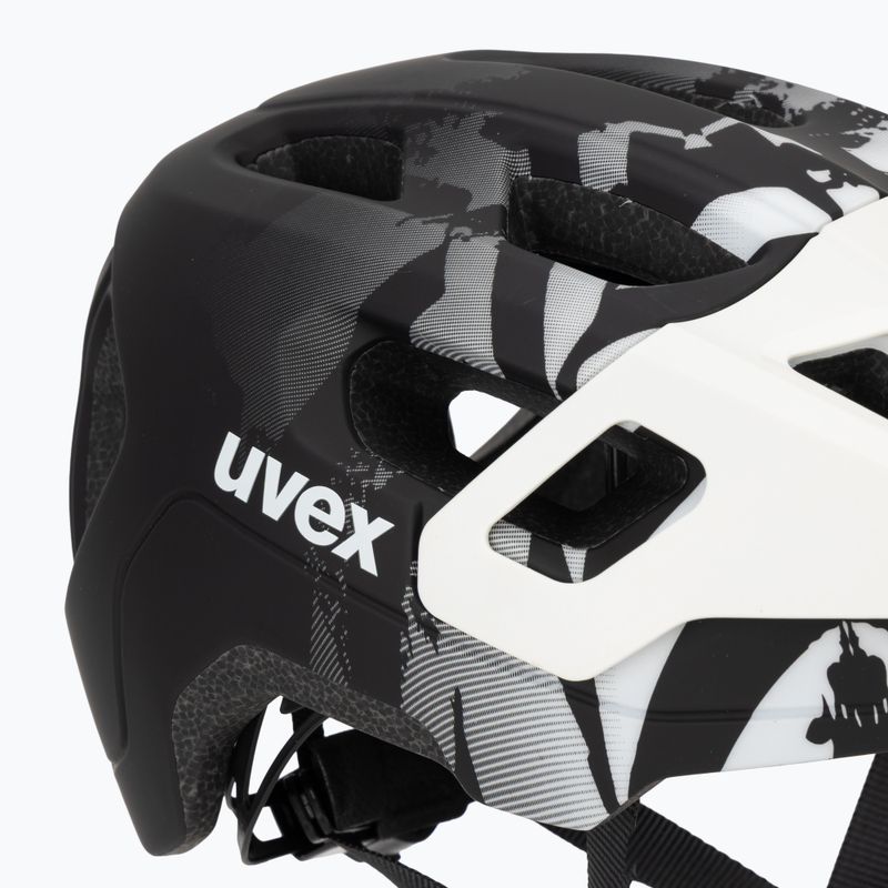 Casco da bici per bambini UVEX React Jr white/black matt 7