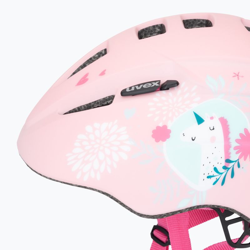 Casco da bici per bambini UVEX Kid 2 CC rosa unicorno opaco 7