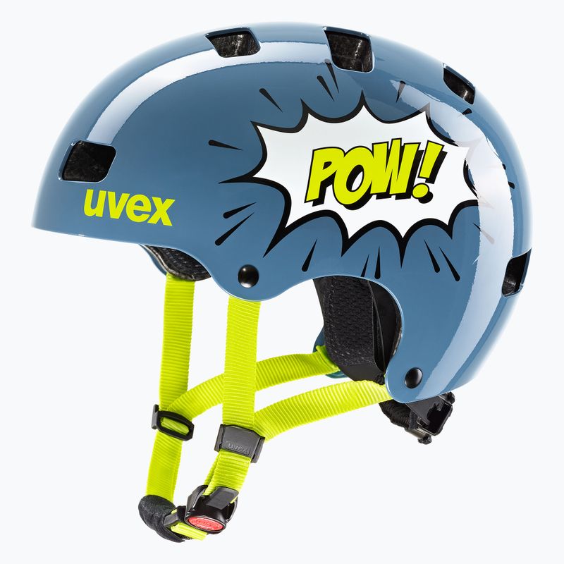 Casco da bambino UVEX Kid 3 stone blue pow