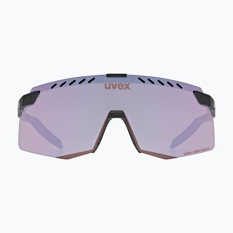 Occhiali da sole UVEX Pace Stage Small CV nero opaco/rosa specchiato 2