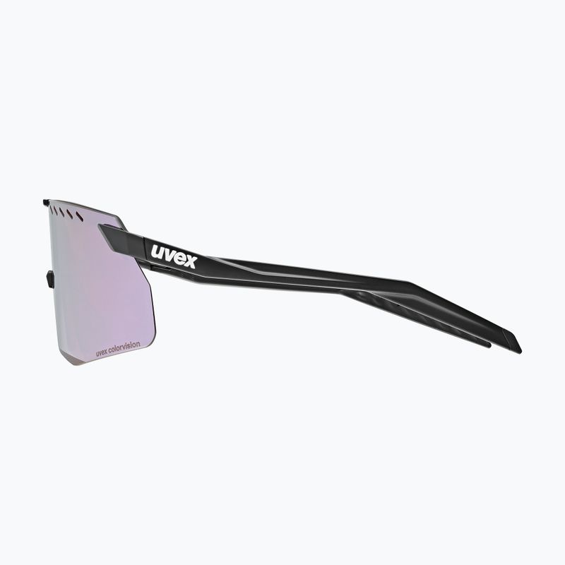 Occhiali da sole UVEX Pace Stage Small CV nero opaco/rosa specchiato 5