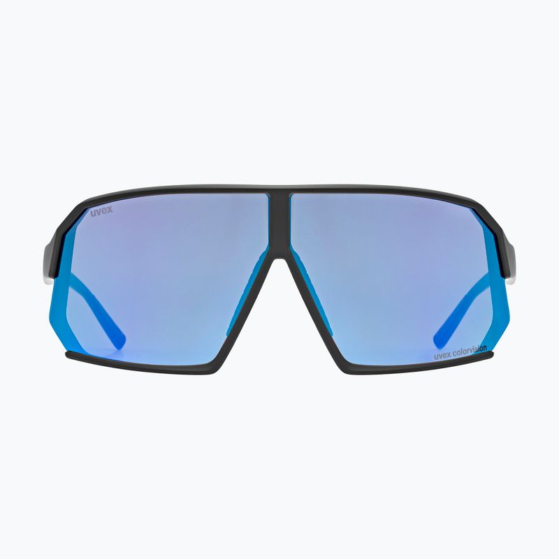 Occhiali da sole UVEX Sportstyle 237 CV nero opaco/blu specchiato 2