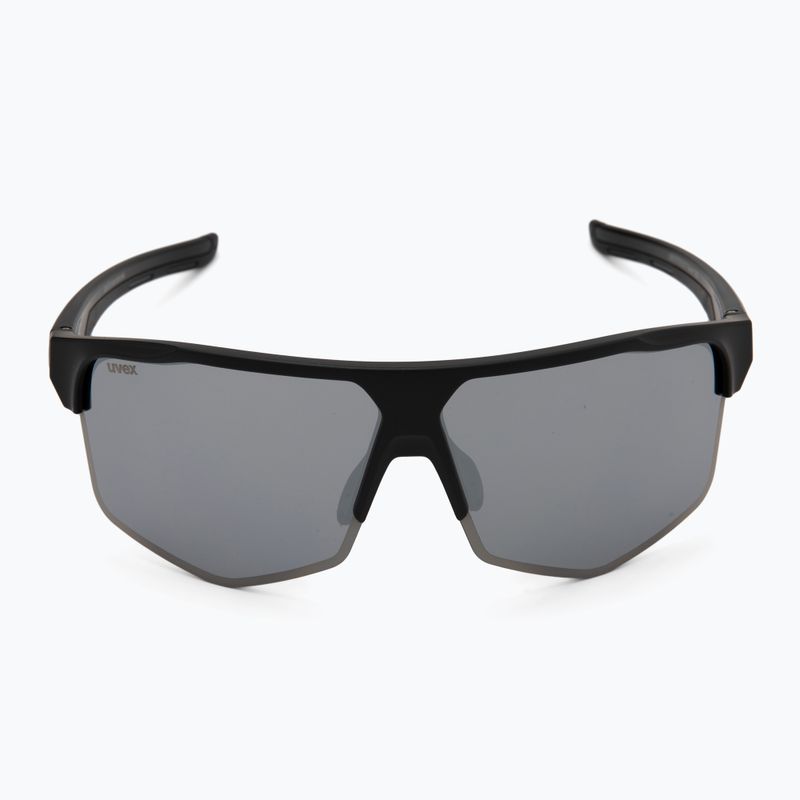 UVEX Axos Set nero opaco/argento specchiato/occhiali da sole trasparenti 4