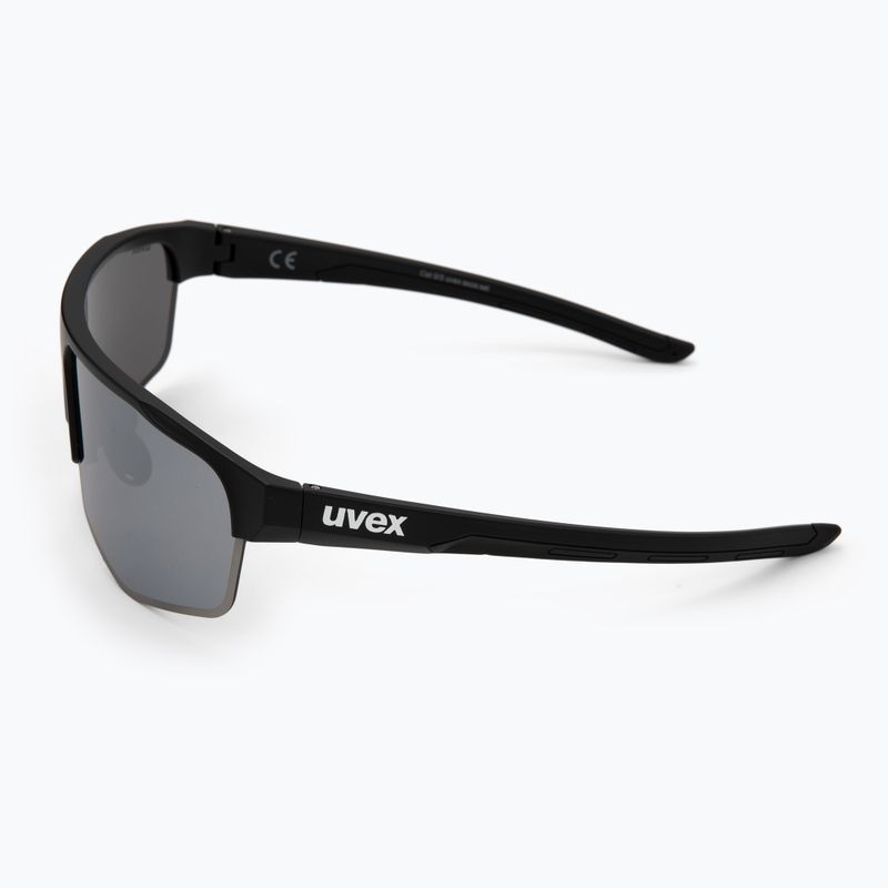 UVEX Axos Set nero opaco/argento specchiato/occhiali da sole trasparenti 5