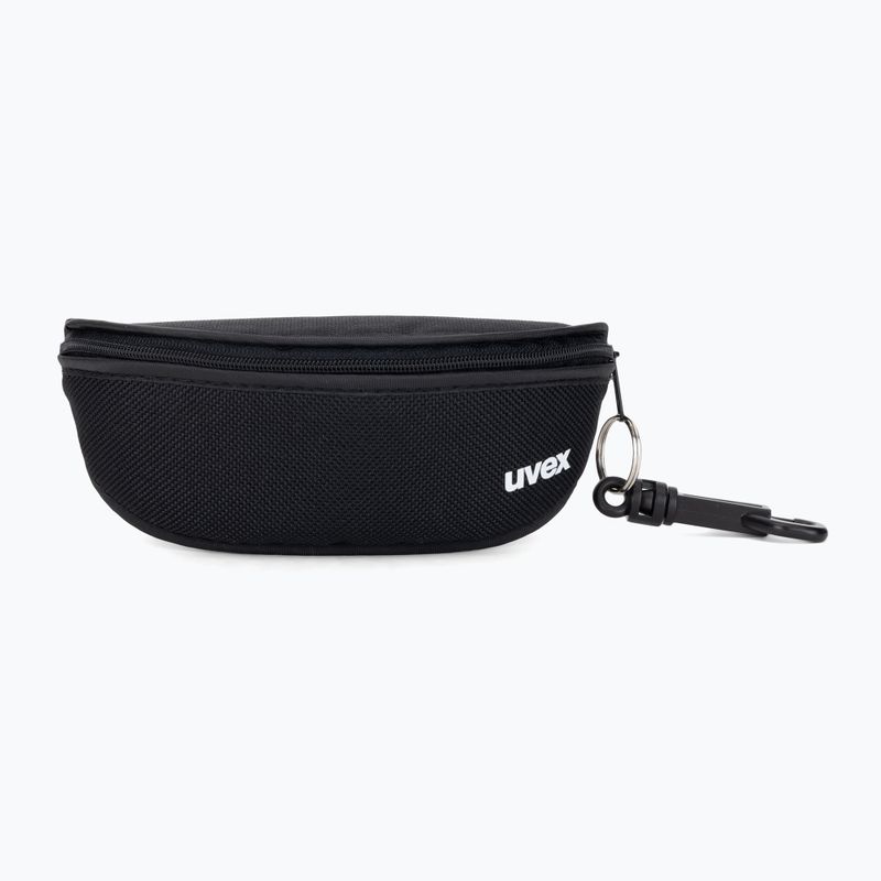 UVEX Axos Set nero opaco/argento specchiato/occhiali da sole trasparenti 6