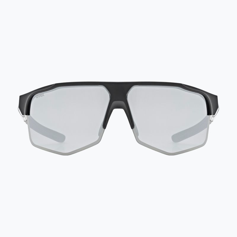UVEX Axos Set nero opaco/argento specchiato/occhiali da sole trasparenti 3