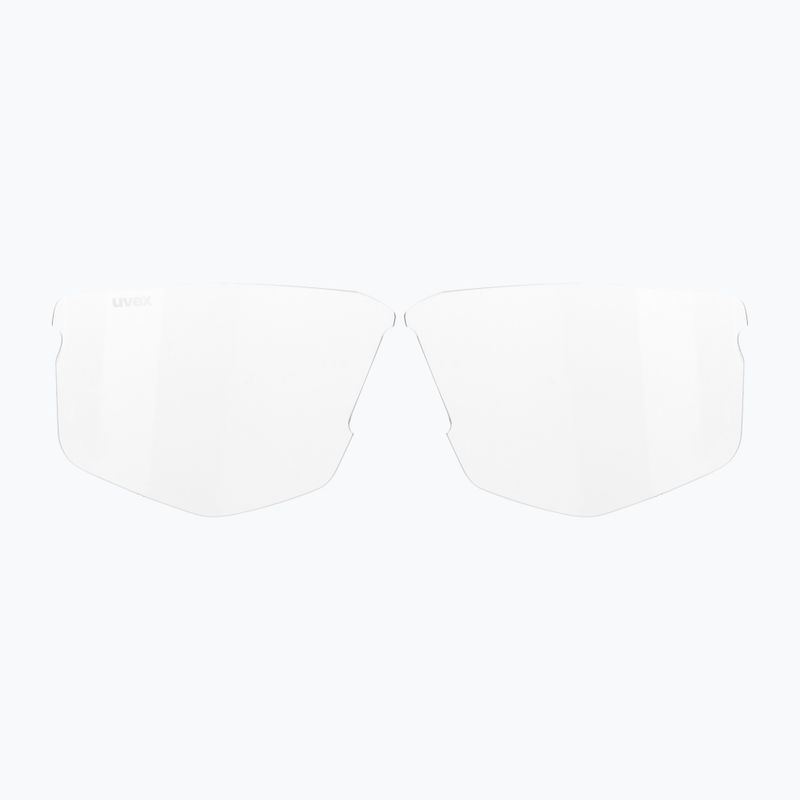 UVEX Axos Set nero opaco/argento specchiato/occhiali da sole trasparenti 4