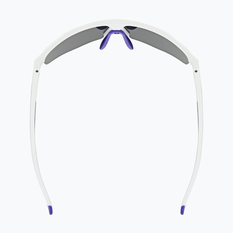 Occhiali da sole UVEX Axos Set bianco opaco/viola specchiata/chiaro 5