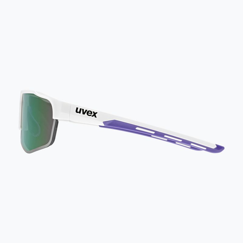 Occhiali da sole UVEX Axos Set bianco opaco/viola specchiata/chiaro 6