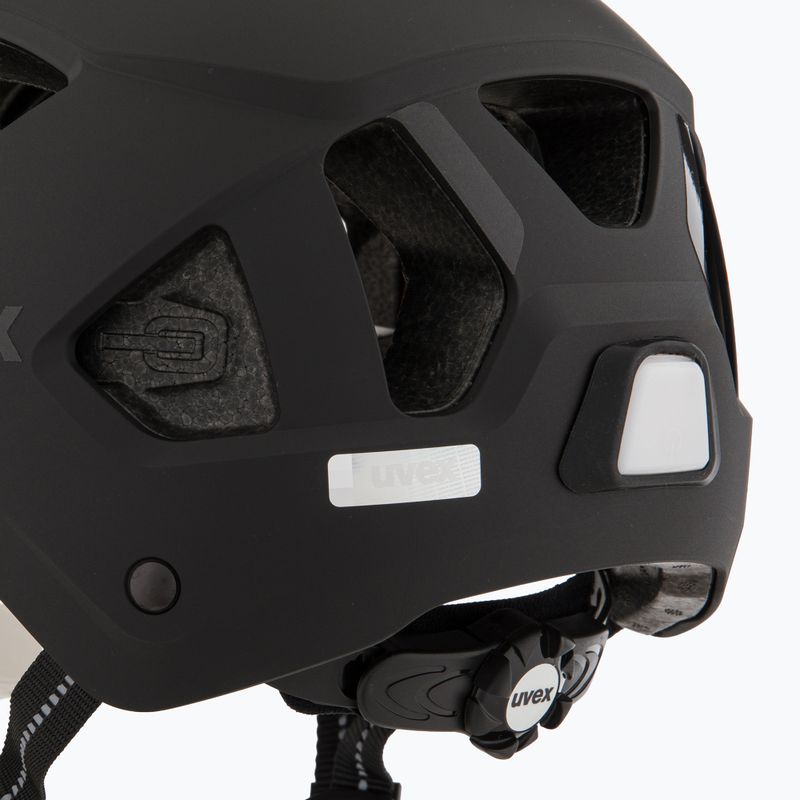 Casco da bici UVEX Stride Visor nero opaco/litemirror argento 7