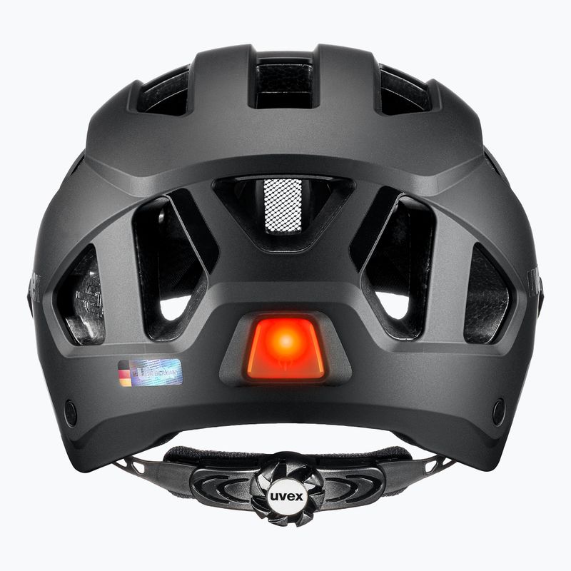 Casco da bici UVEX Stride Visor nero opaco/litemirror argento 5