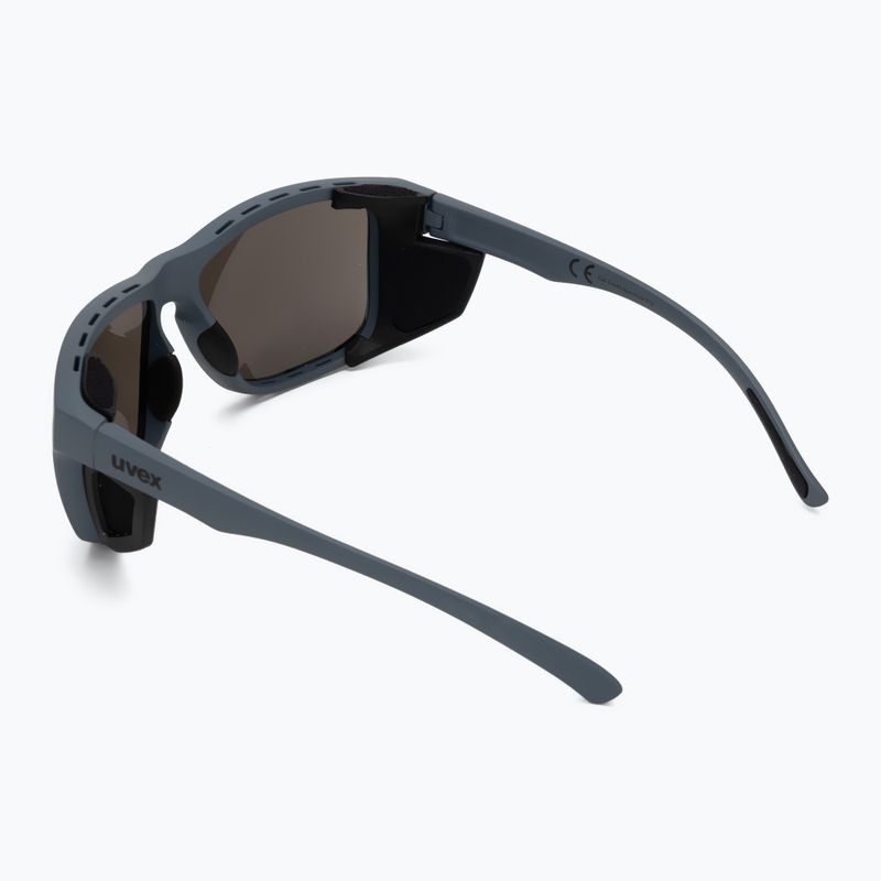 Occhiali da sole UVEX Sportstyle 312 blu pietra opaco/argento specchiato 2