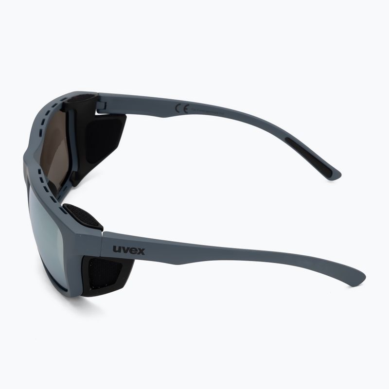 Occhiali da sole UVEX Sportstyle 312 blu pietra opaco/argento specchiato 4