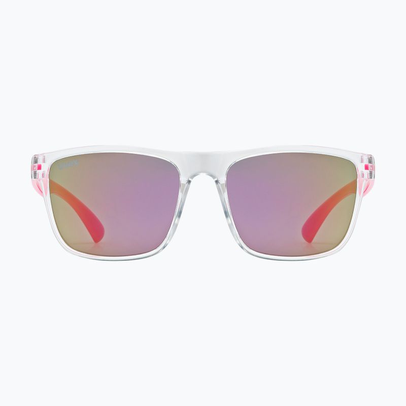 Occhiali da sole per bambini UVEX Rookie Jr clear pink/mirror pink 2