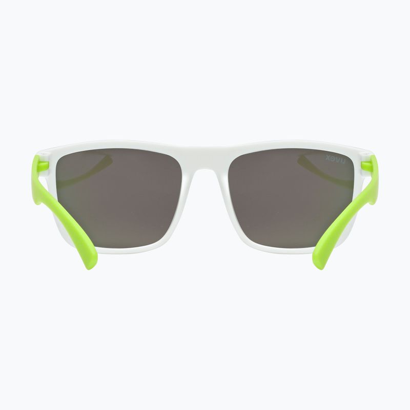 Occhiali da sole per bambini UVEX Rookie Jr white lime m./mirror green 2