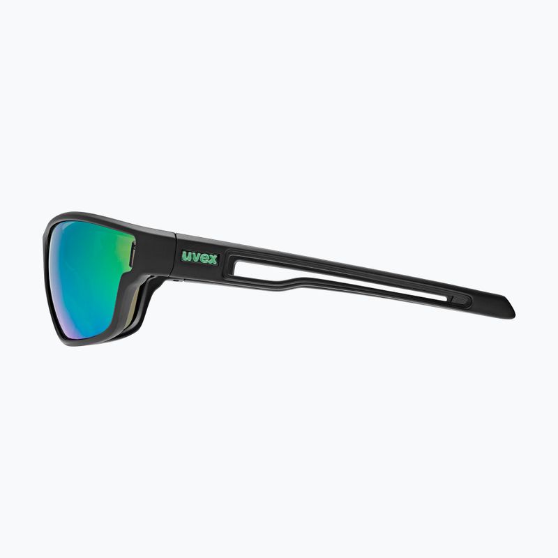 Occhiali da sole UVEX Sportstyle 806 black matt/mirror green 2