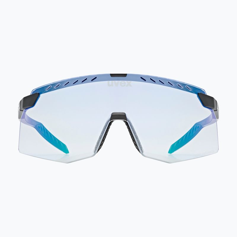Occhiali da sole UVEX Pace Stage V nero opaco/blu specchiato 2