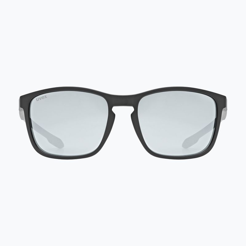 Occhiali da sole UVEX LGL 52 nero opaco/argento specchiato 2