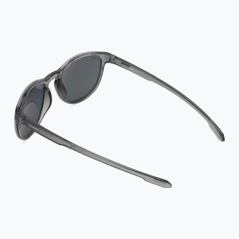 Occhiali da sole UVEX LGL 53 fumo/rosa specchiante 2