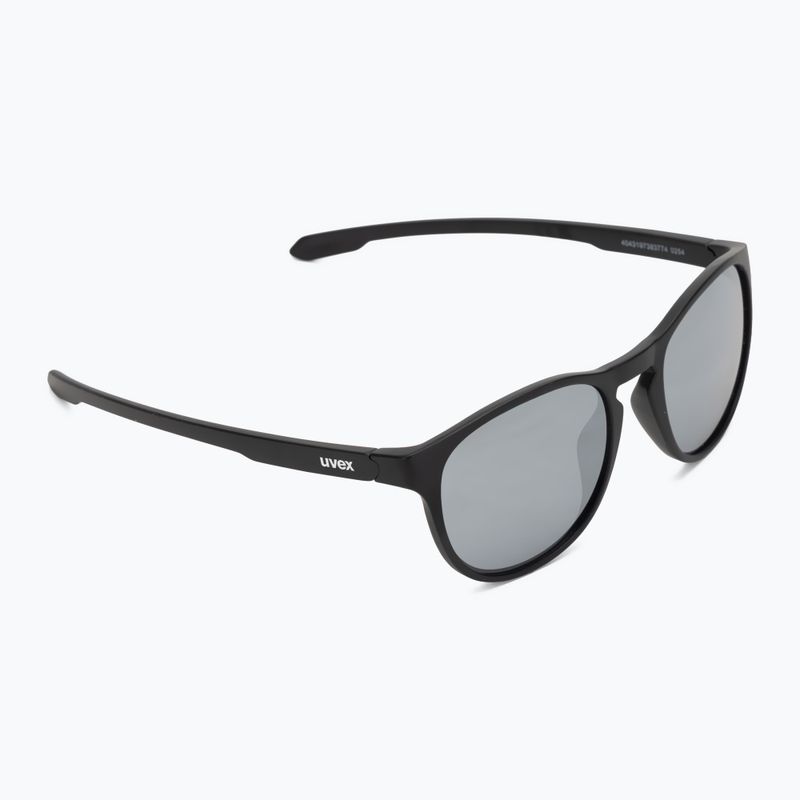 Occhiali da sole UVEX LGL 53 nero opaco/argento specchiato