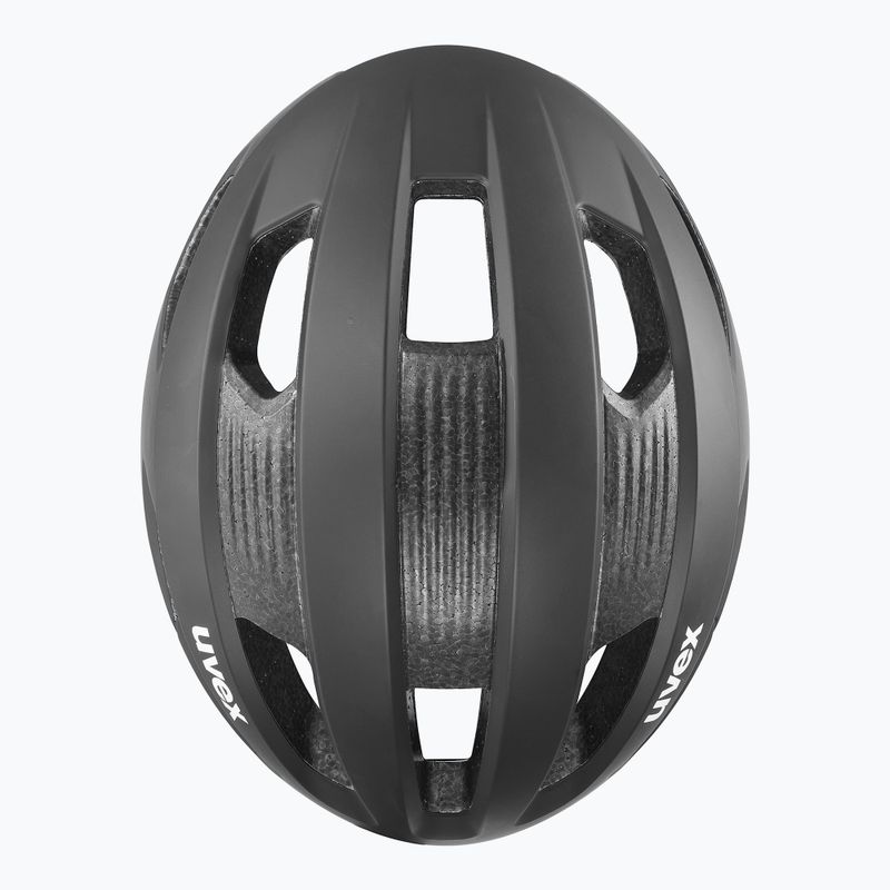 Casco da bici UVEX Rise CC tutto nero opaco 4