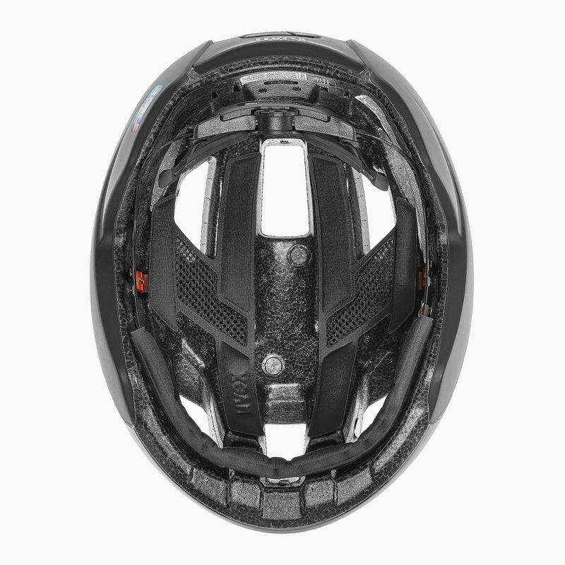 Casco da bici UVEX Rise CC tutto nero opaco 5