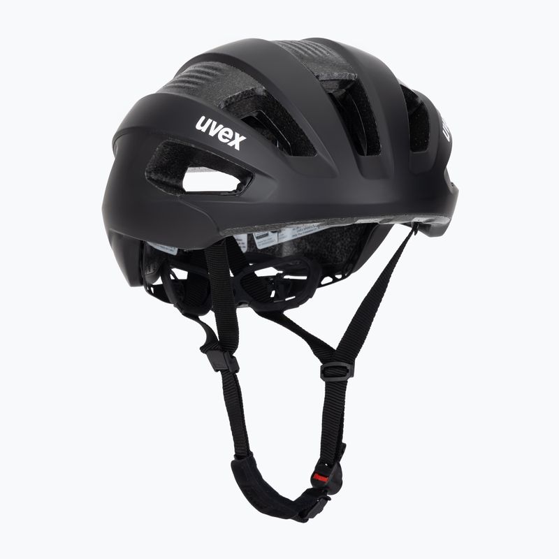 Casco da bici UVEX Rise CC tutto nero opaco