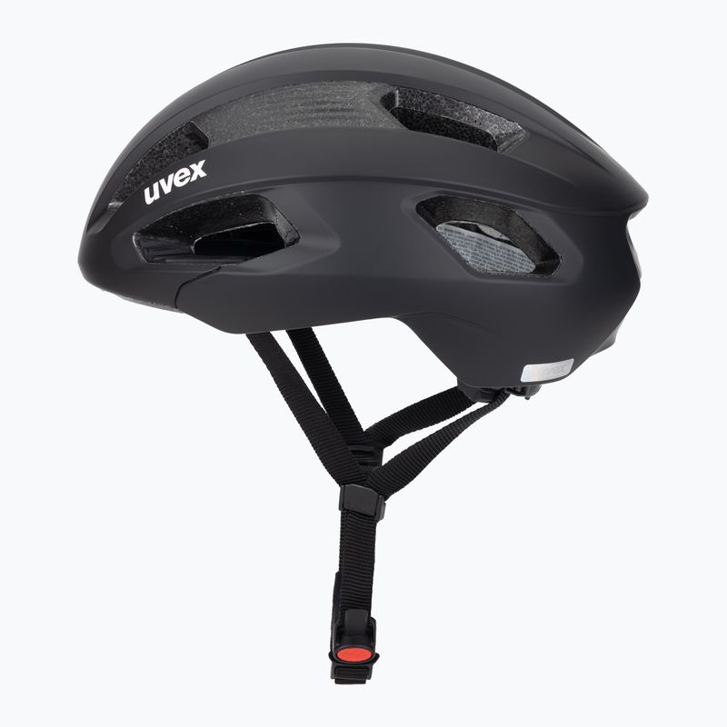 Casco da bici UVEX Rise CC tutto nero opaco 3