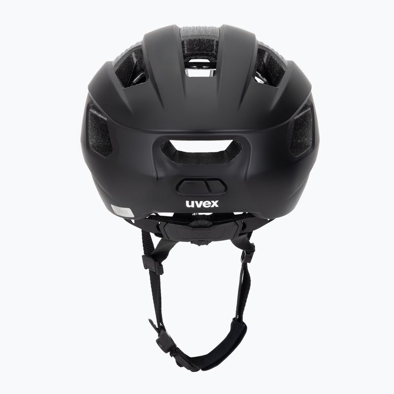 Casco da bici UVEX Rise CC tutto nero opaco 4