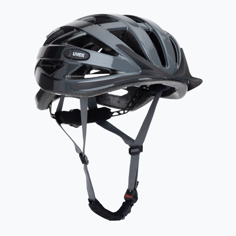 Casco da bicicletta UVEX Air Wing grigio / nero