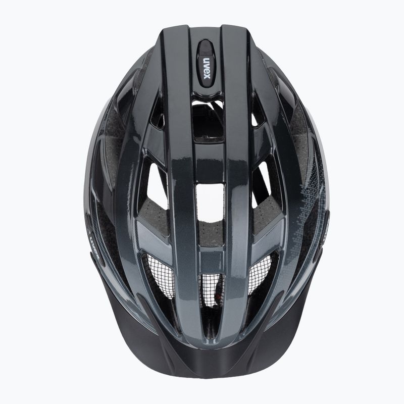 Casco da bicicletta UVEX Air Wing grigio / nero 6