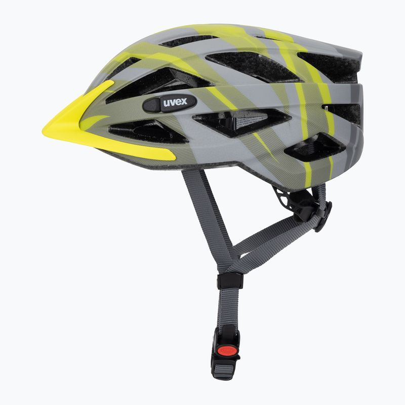 Casco da bicicletta UVEX Air Wing CC grigio / lime opaco 3