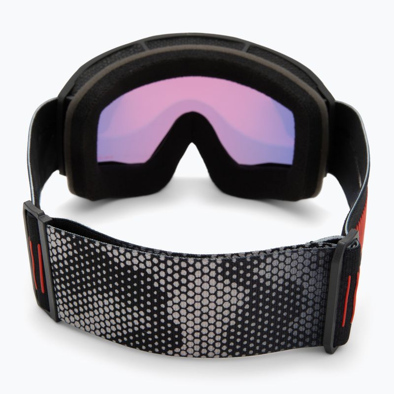 Maschera da sci UVEX Blast CV black matt/mirror red 3