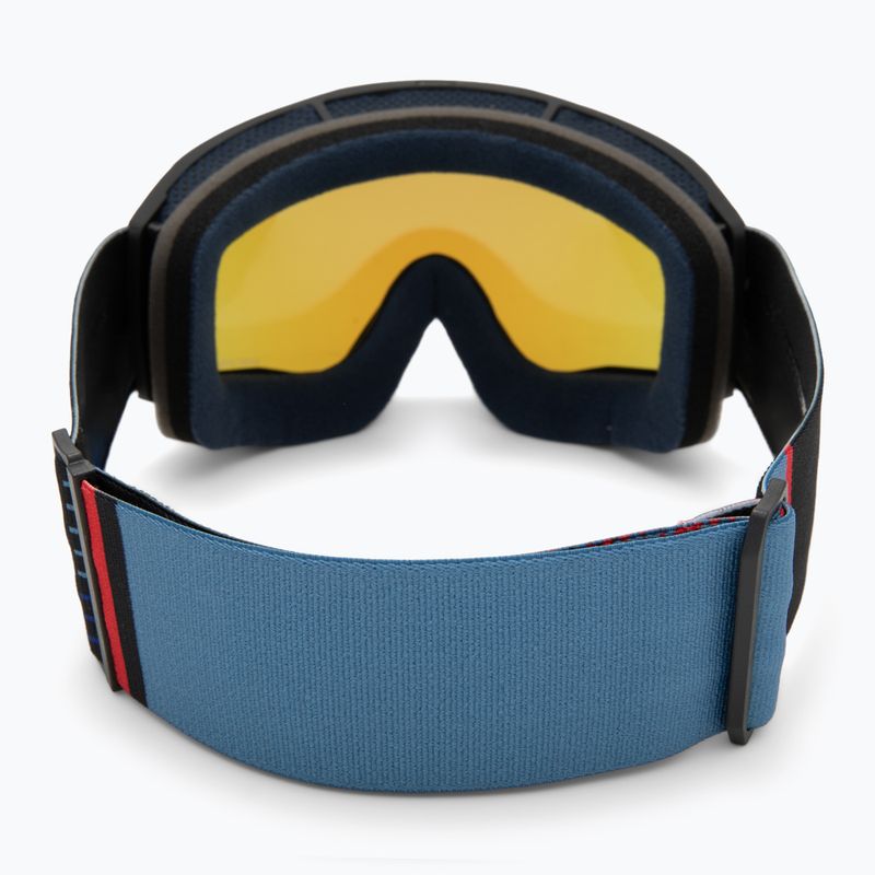 Maschera da sci UVEX Blast CV black matt/mirror blue 3