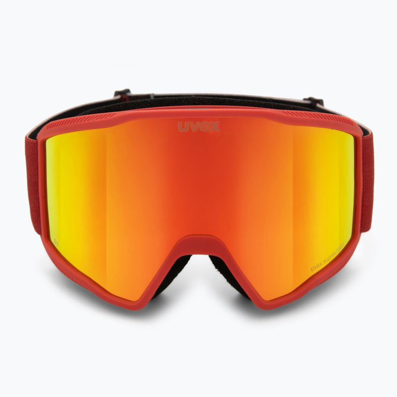 Maschera da sci UVEX Blast FM red matt/mirror red 2