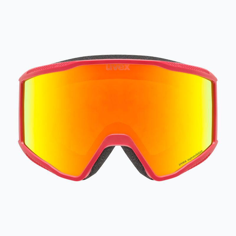Maschera da sci UVEX Blast FM red matt/mirror red 6