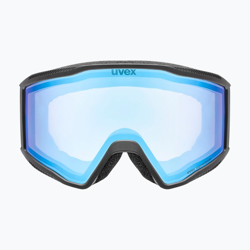Maschera da sci UVEX Blast FM black matt/mirror blue 6