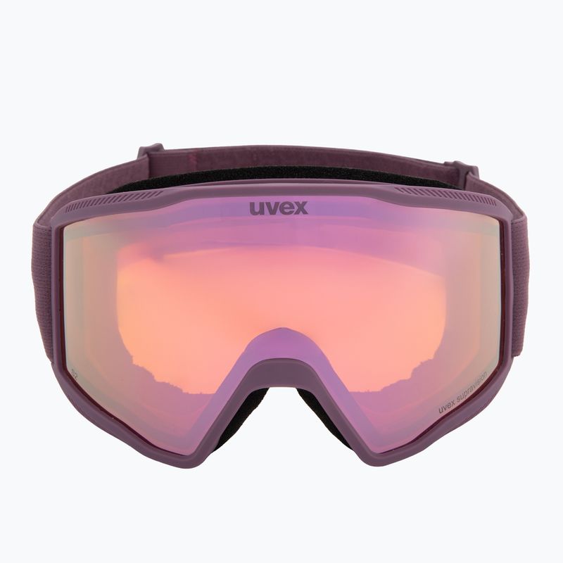 Maschera da sci UVEX Blast FM plum matt/mirror purple 2