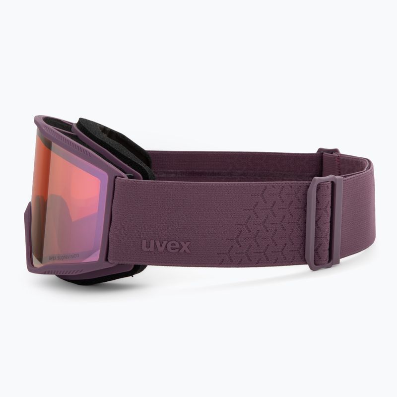 Maschera da sci UVEX Blast FM plum matt/mirror purple 4