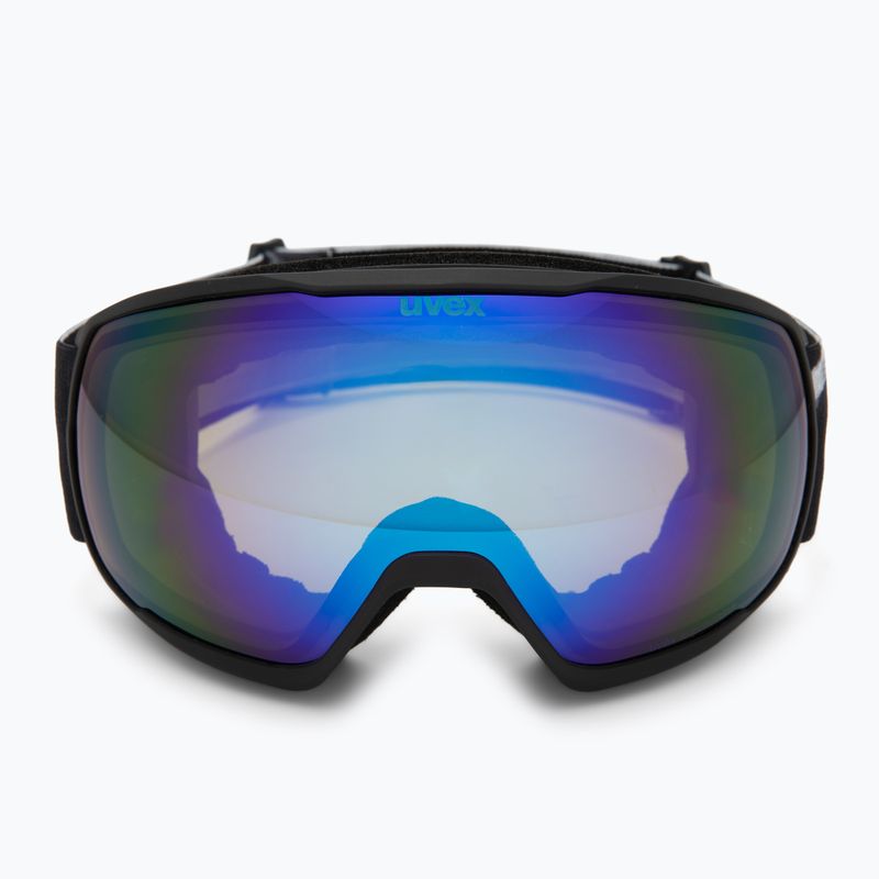 Maschera da sci UVEX Victorious FM black matt/mirror blue 2