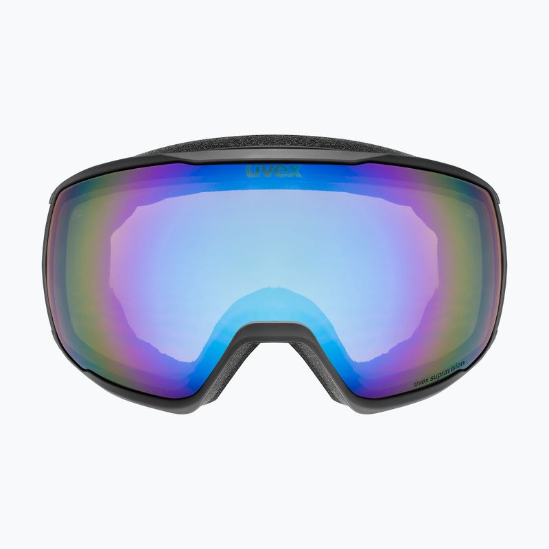 Maschera da sci UVEX Victorious FM black matt/mirror blue 6