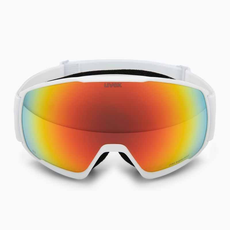 Maschera da sci UVEX Victorious S FM white matt/mirror orange 2