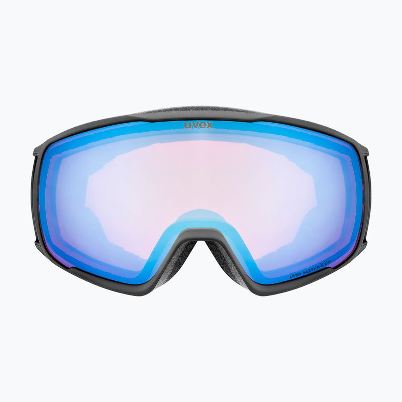 Maschera da sci UVEX Victorious S FM matt black/mirror blue 6