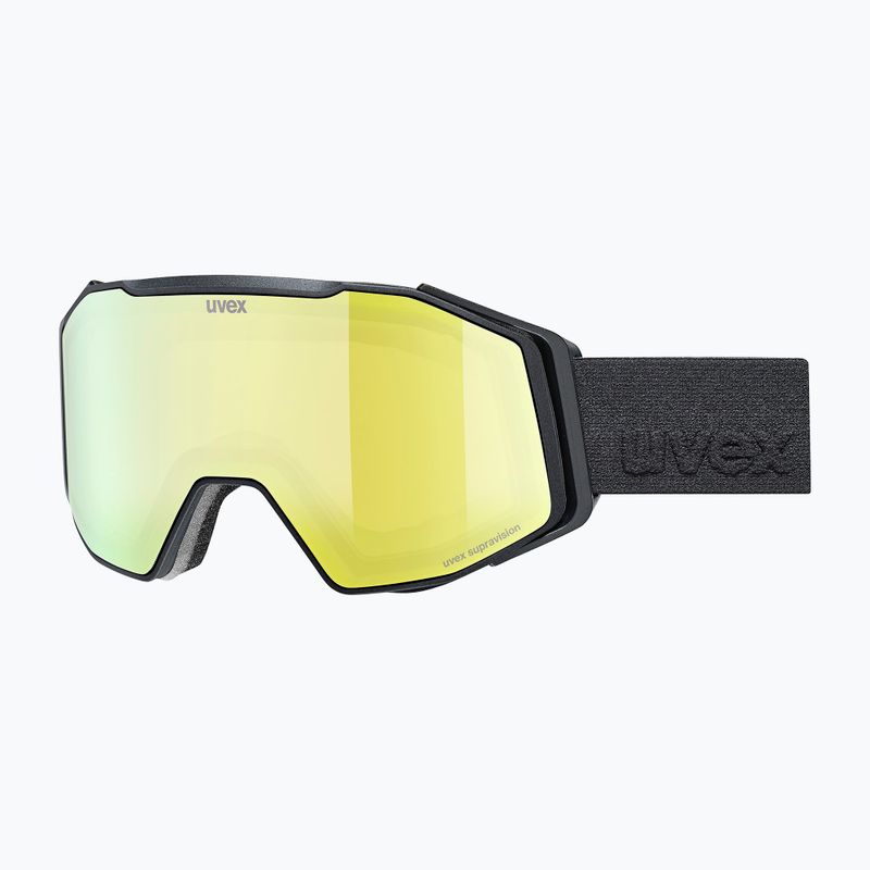 Maschera da sci UVEX Gravity FM black matt/mirror yellow/orange/clear
