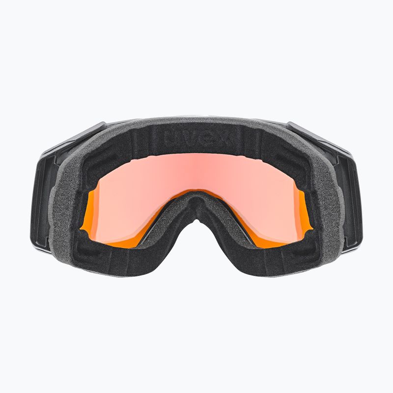 Maschera da sci UVEX Gravity FM black matt/mirror yellow/orange/clear 3