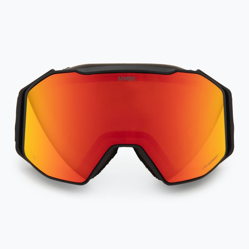 Maschera da sci UVEX Gravity FM black matt/mirror red/orange/clear 2