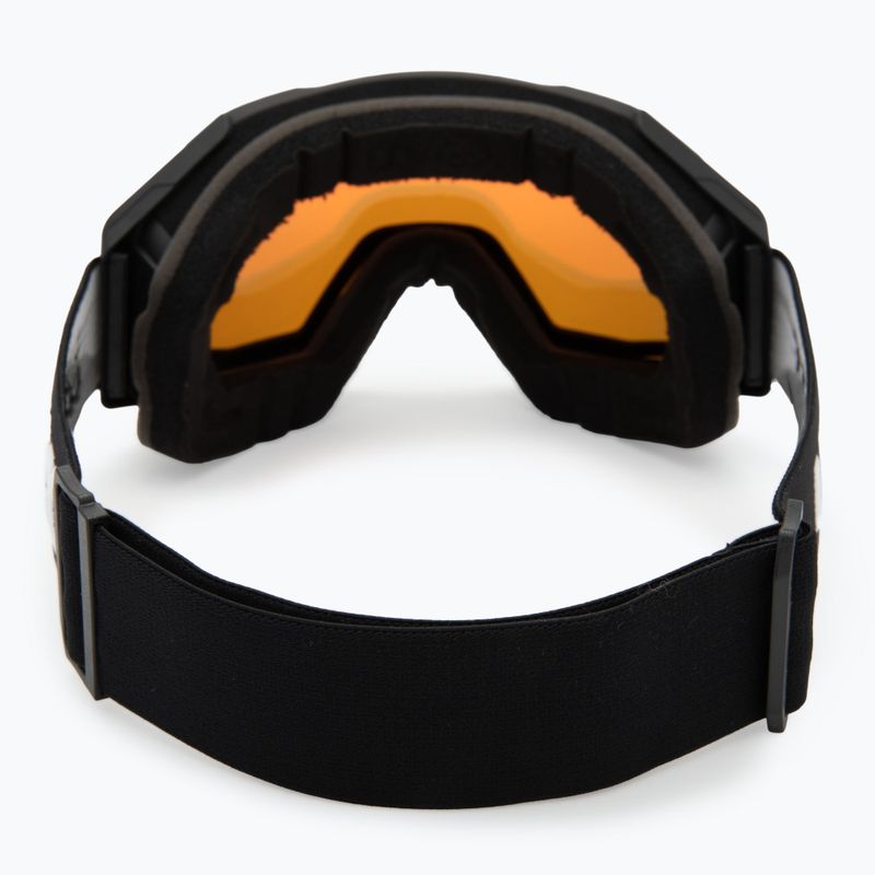 Maschera da sci UVEX Gravity FM black matt/mirror red/orange/clear 3