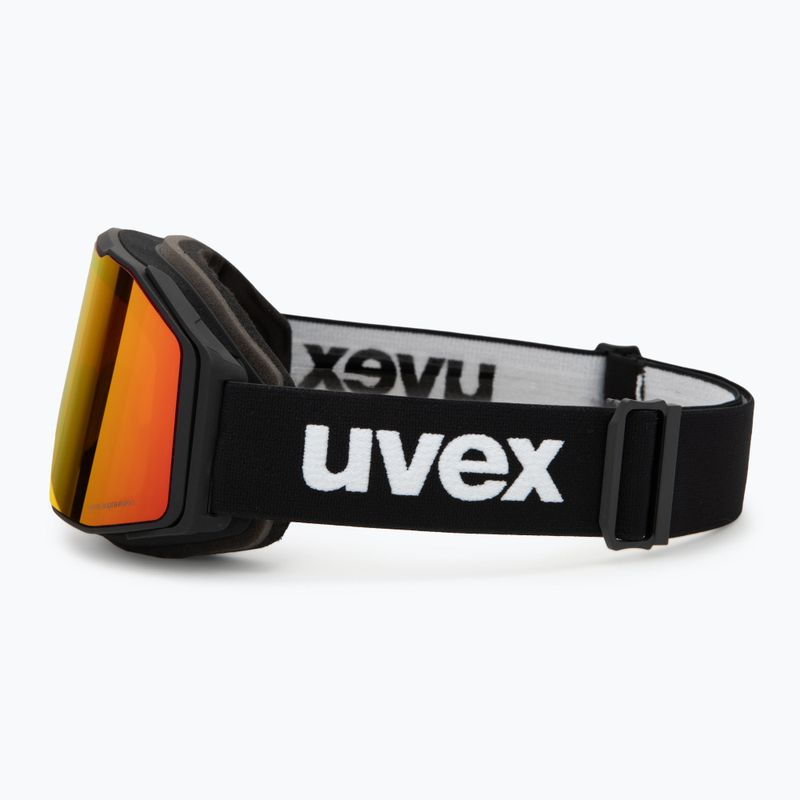 Maschera da sci UVEX Gravity FM black matt/mirror red/orange/clear 4
