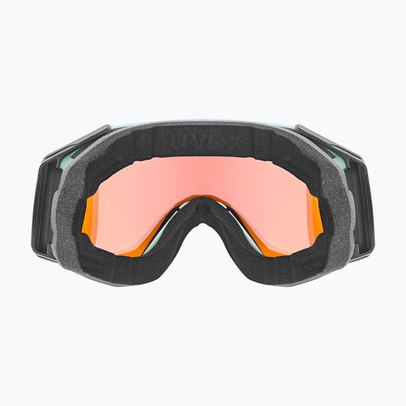 Maschera da sci UVEX Gravity FM oxide matt green/mirror opal/orange/clear 3